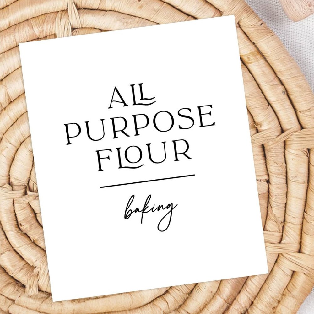 36 Labels • Luxes Minimalist Pantry for Kitchen • Organization Labels For Pantry